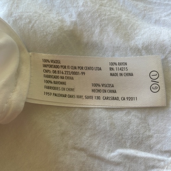 Vix White Pleated Cover Up - Picture 6 of 6